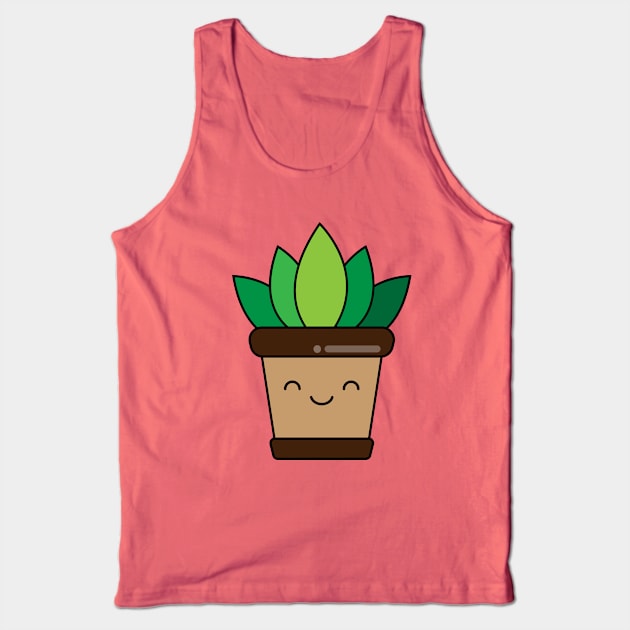 Kawaii Plant Tank Top by WildSloths